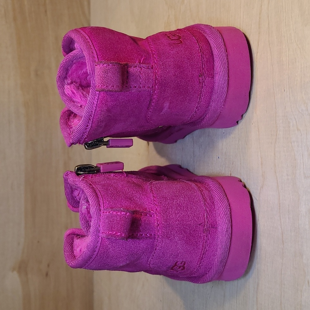 UGG Kids Neumel II Chukka Pink Boots Kids Size 8C - Picture 9 of 12